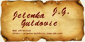 Jelenka Guldović vizit kartica